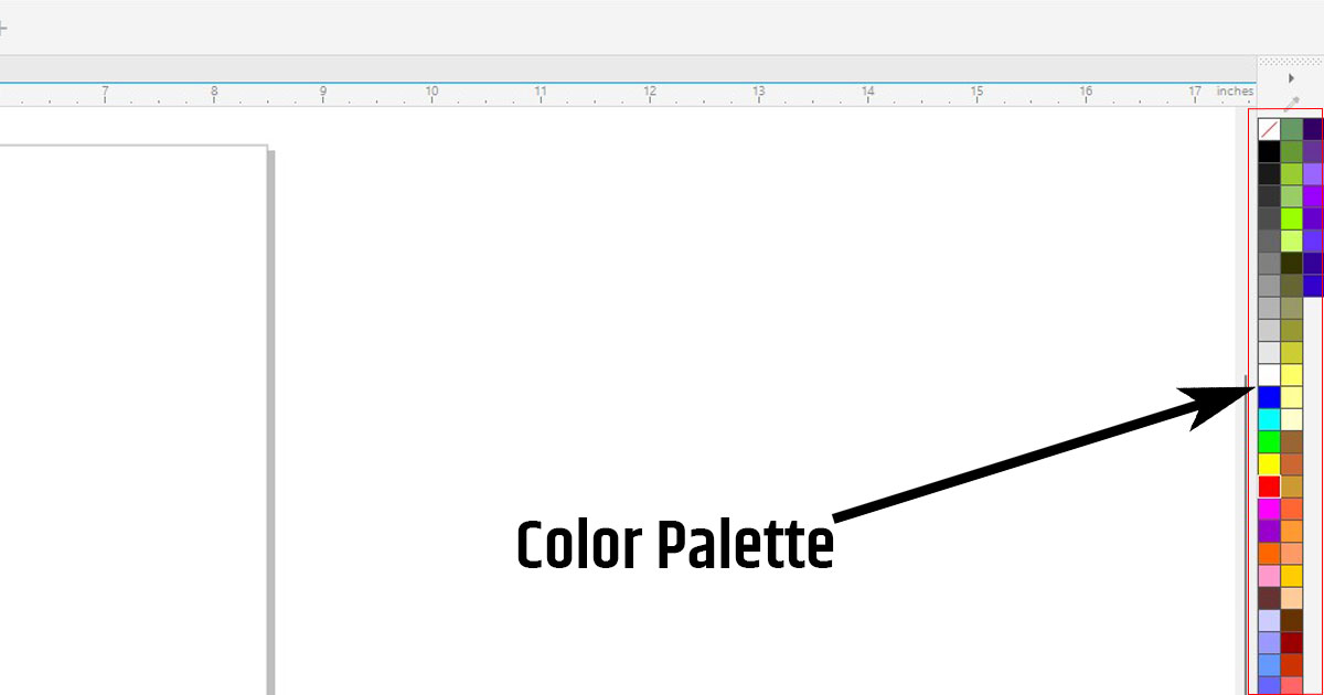 Interface of CorelDraw